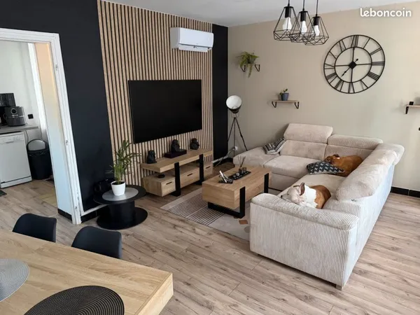 Maison 2 chambres, jardin- Haulchin