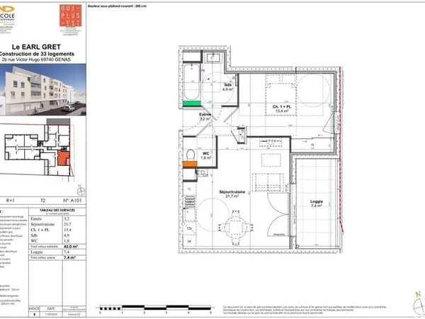Vente Appartement 2 pièces