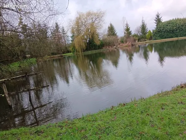 Rare : Étang de 6 453 m² (équipé bonde), Verger et Cabane - Saint-Genou