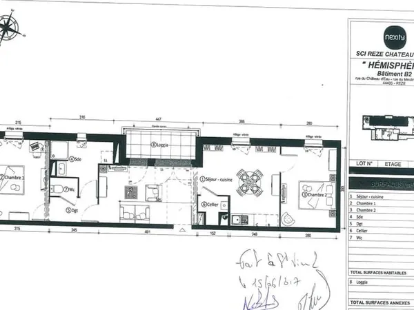 REZE - APPARTEMENT 3 PIECES 66.65M2
