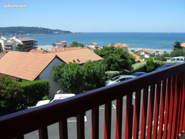 Spécial Etudiant - Très bel Appartement Hendaye plage 64 tout équipé - 2 pièces - vue mer, parking