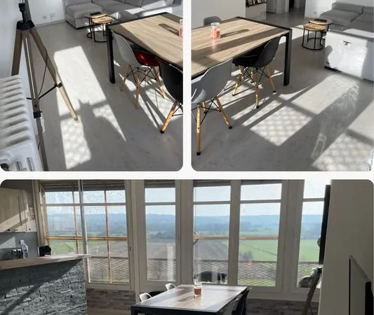 Appartement rénové T4 69 m² lumineux + garage 20 m² + terrain privatif 400 m² - vue dégagée
