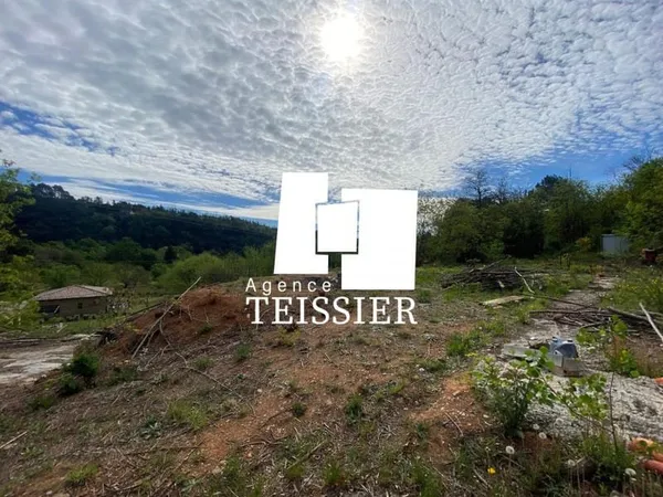 Exclusivité 07140 Les Vans, Chambonas : Terrain avec vue dégag