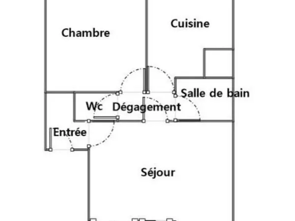 Appartement 2 pièces 53 m²
