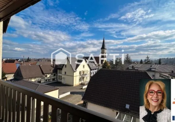 Hésinge - Dernier étage : F3/F4 lumineux avec vue panoramique sur le village et son clocher"
