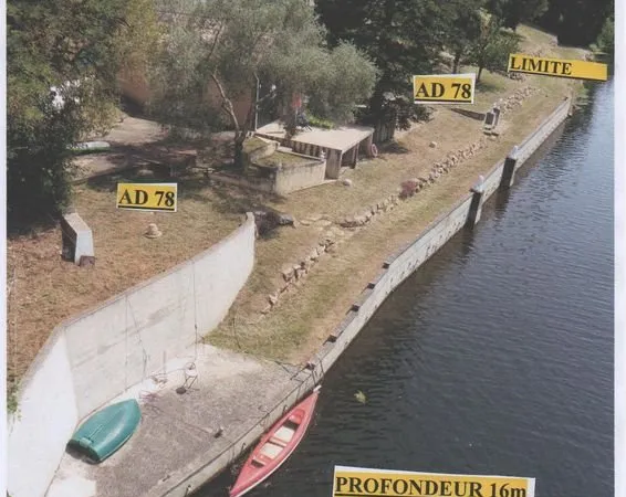 Residence principale ou secondaire bord riviere et canal