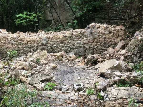 Terrain avec ruine