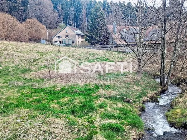 Terrain constructible 1167 m² - Le Hohwald - lisière de forêt et ruisseau