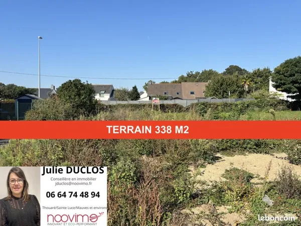 Terrain 338 m² Sainte-Luce-sur-Loire