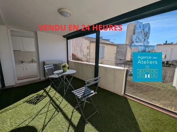 Appartement 3 pièces avec terrasse proche centre