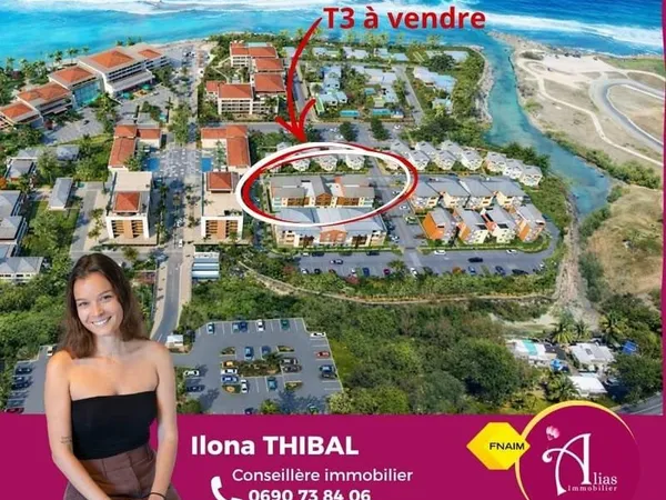 À vendre Appartement T3 RDC Le Moule Secteur Royal Key