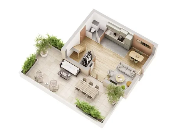 Appartement 3 pièces 74 m²