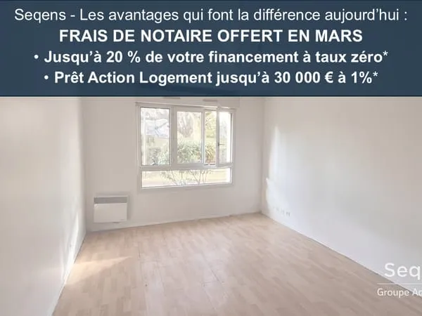 Appartement Rosny Sous Bois 2 pièces de 49.50m2 avec parking et cave ! Frais de notaire à la charge 