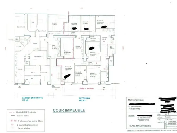Bureau 20 m²