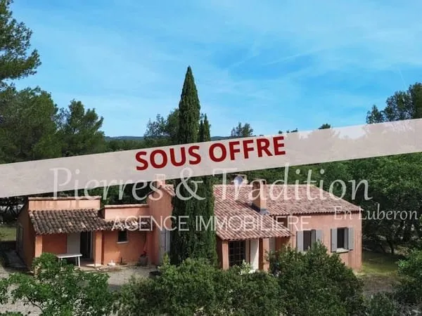 Luberon, Roussillon maison avec terrain de 5000 m² et piscine