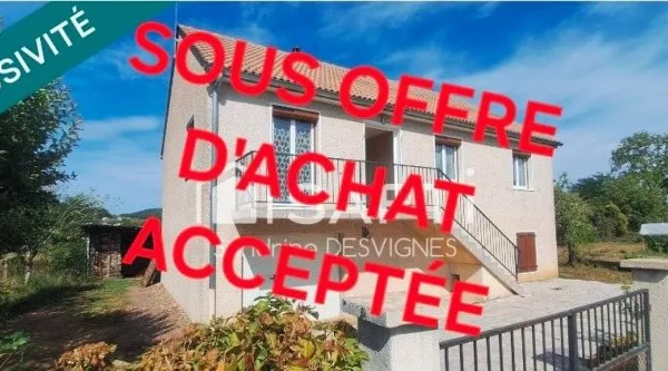 Pavillon 3 chrs, sous-sol et terrain de 1500 m2
