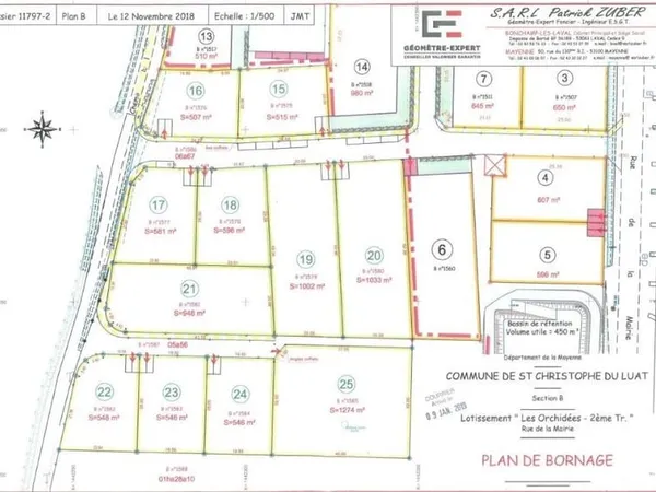 Terrain 1002 m²