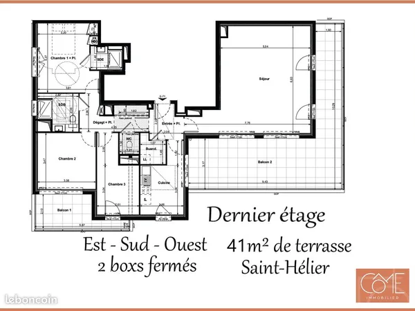 Appartement 4 pièces 110 m²