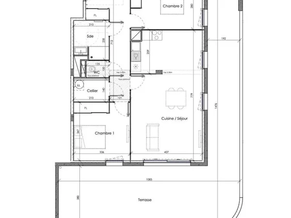 Appartement 3 pièces 77 m²