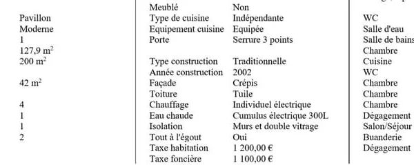 Maison 6 pièces 128 m²