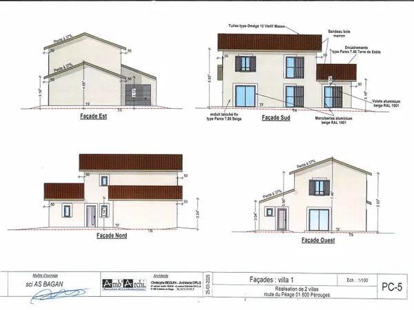 Maison de 121m2 , une suite parentale, 3 chambres, garage, terrasse, jardin