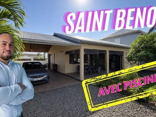 MAISON AVEC PISCINE ET TERRASSE COUVERTE À SAINT-BENOÎT