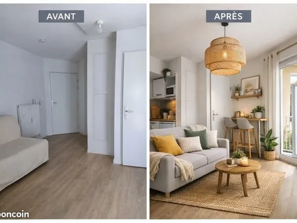 Studio 1 pièce 17 m²