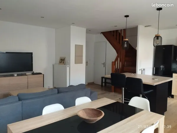 T4 meublé (3 chambres) avec jardin, garage proche de Lille