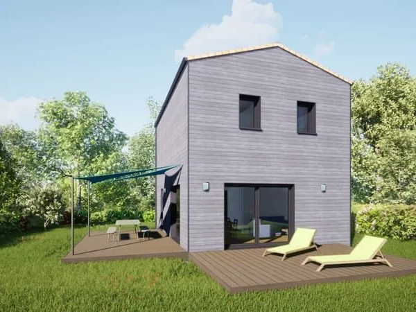 Projet de construction d'une maison bois de 80 m² avec terrain à SAUMUR (49)