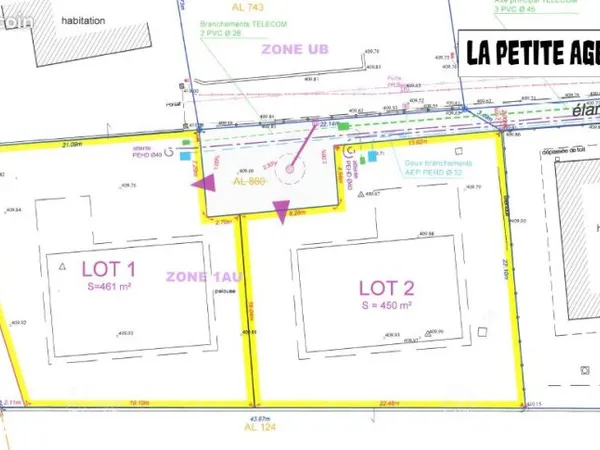 Terrain 461 m² Saint-Laurent-du-Pont