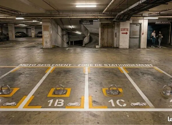 Parking de moto sécurisé interieur garage