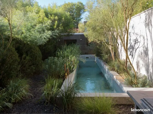 Maison d'architecte 160m2 (2nd oeuvre à terminer) avec piscine & jardin paysagé au Bouscat