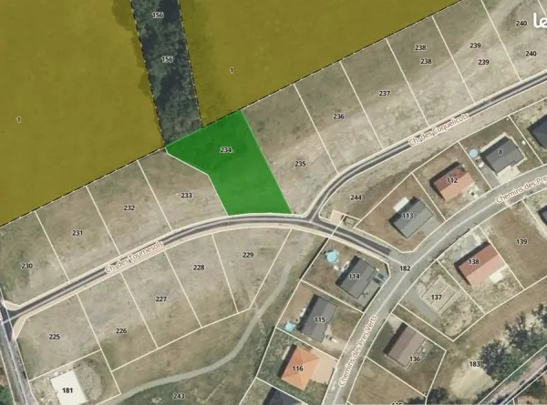 Terrain constructible atypique avec zone humide