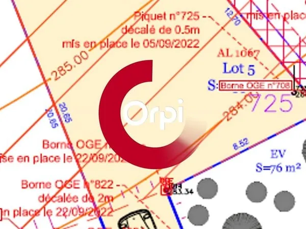 Terrain 155 m²