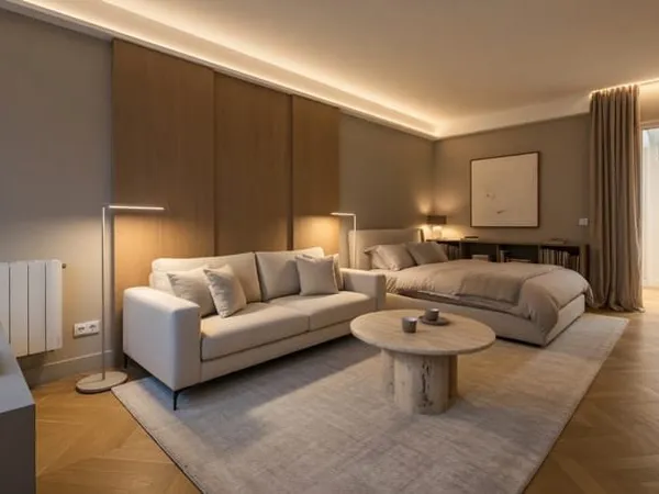 Pont de Neuilly - Grand studio de 32.61m² avec balcon