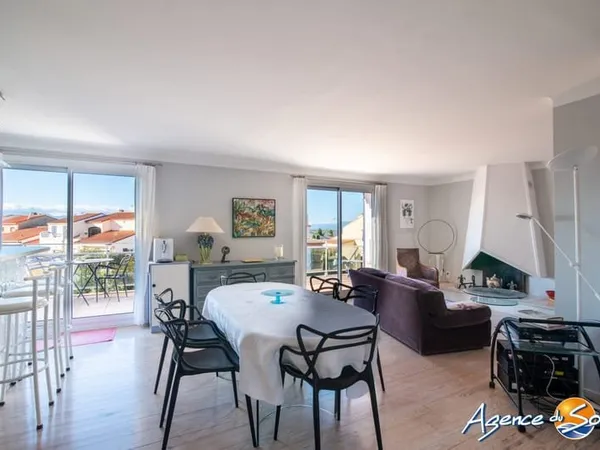 Beau T3 avec grande terrasse Canet Plage