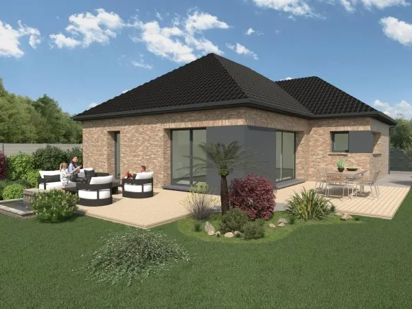 Terrain + maison 102 m²