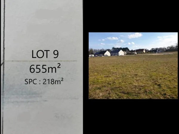 A VENDRE Terrain constructible Bray Saint Aignan ( lot 9)