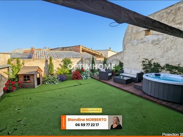AGREABLE MAISON DE CARACTERE +TERRASSE + GARAGE