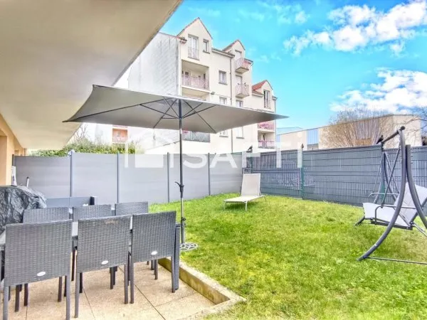 Appartement 3 pièces, jardin, place de parking