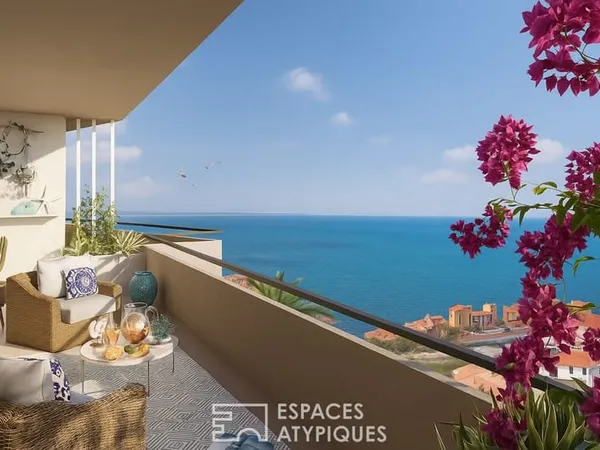 Appartement avec vue mer et terrasse à Port-Vendres