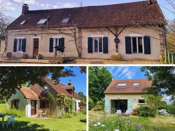 Domaine exceptionnel de 3 propriétés, gîtes établis et lac