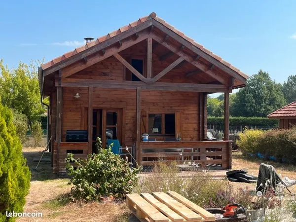 Vends chalet bois dans les landes