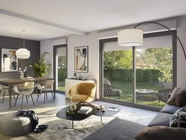 T3 de 63 m² en REZ DE JARDIN