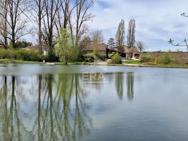 Maison pierre avec étang à 10 minutes de Montpon Ménestérol.