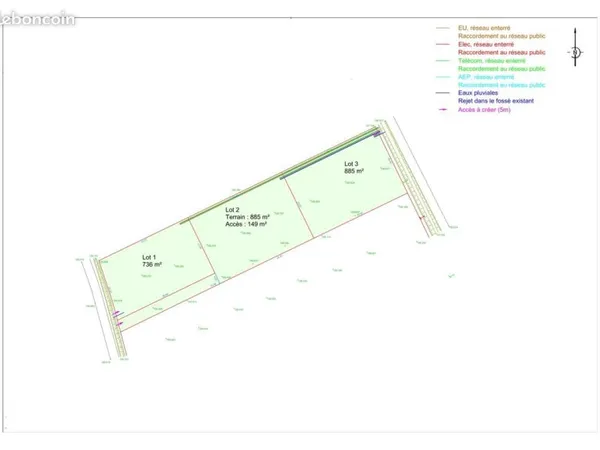 Terrain 736 m² Graulhet