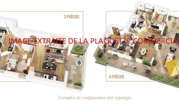 Appartement 3 pièces 62 m²