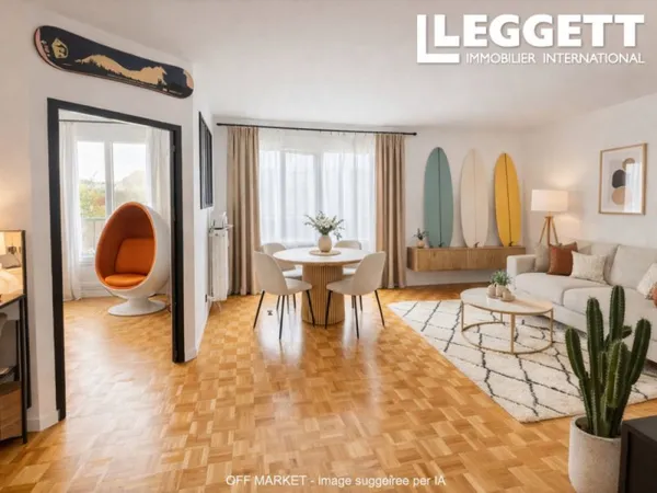 La VARENNE SAINT HILAIRE - Appartement familial - 2/3 chambres - Vues dégagées - Ascenseur - 2 balco