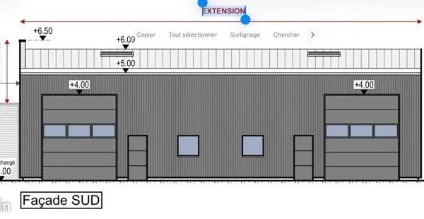 2 locaux à louer neuf ( en construction ) 138m2