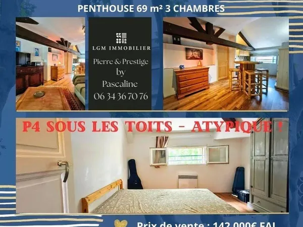 Appartement 4 pièces 69 m²